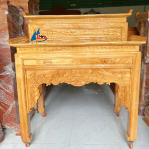 Án gian gỗ gõ sen cò tầng 1m27