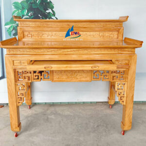 Án gian gỗ gõ sen lủng 1m53