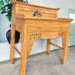 Alternative view of Án gian gỗ gõ sen lủng 1m53