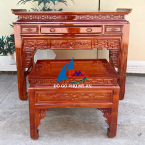 Án gian gỗ tràm 1m53+ bàn cơm