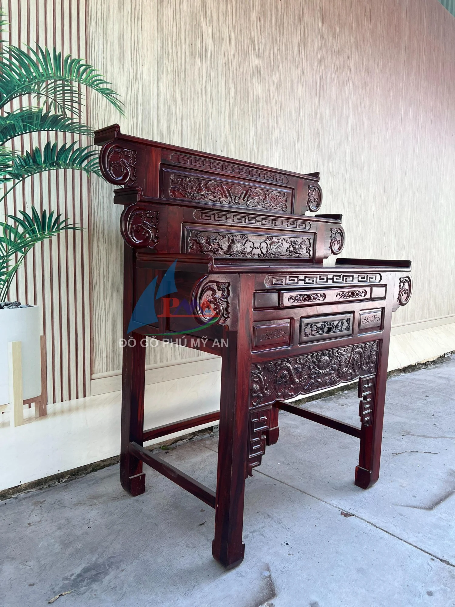 Alternative view of Bàn cúng muồng 3 tầng 1m27