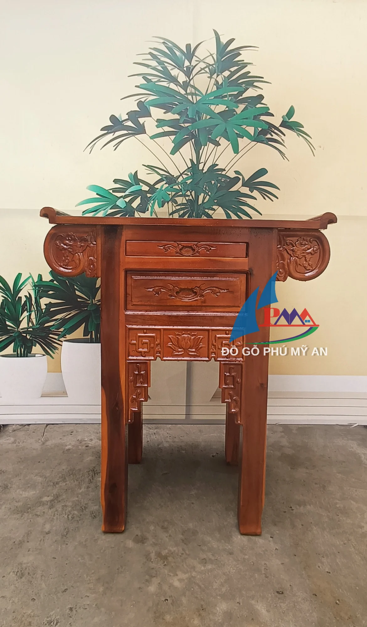 Bàn cúng gỗ tràm bằng 88