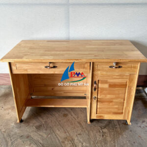 Bàn làm việc gỗ ghép thông 1m2