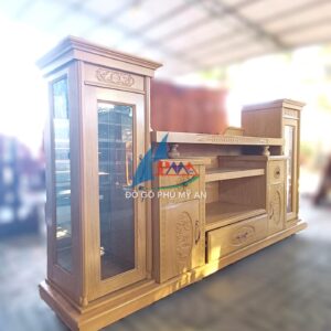 Alternative view of Cốp gỗ ghép phủ sồi