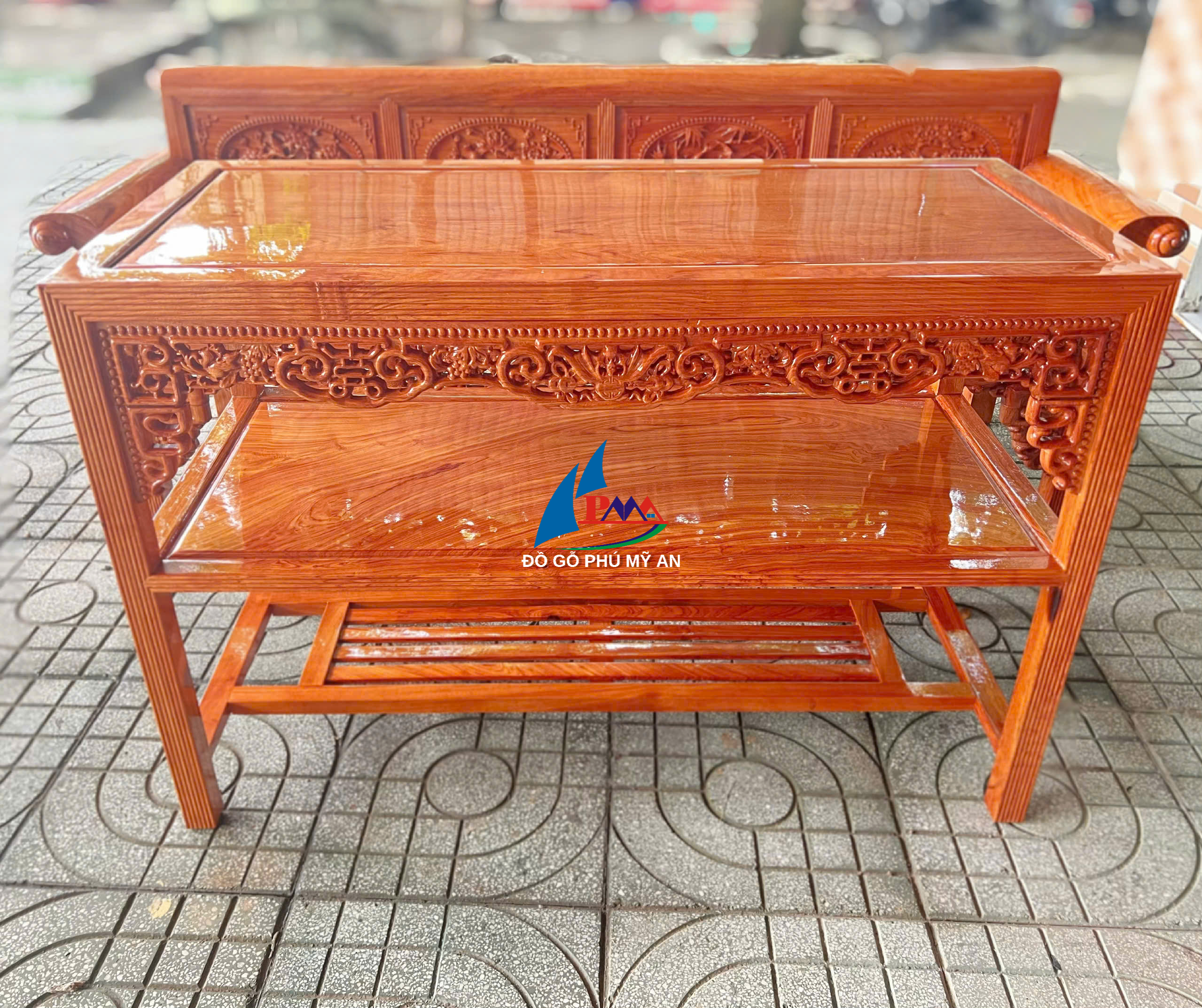 Alternative view of Salon trường kỷ hương đá