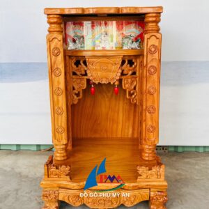 Trang thờ gỗ gõ hộp đèn 50