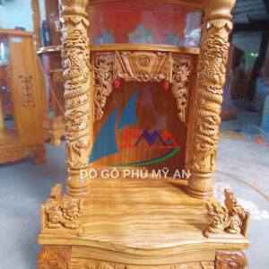 Trang thờ gỗ gõ hộp đèn 60