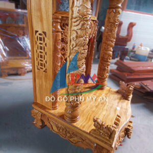 Alternative view of Trang thờ gỗ gõ hộp đèn 60