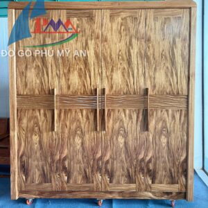 Tủ áo gỗ hương xám 4 cánh
