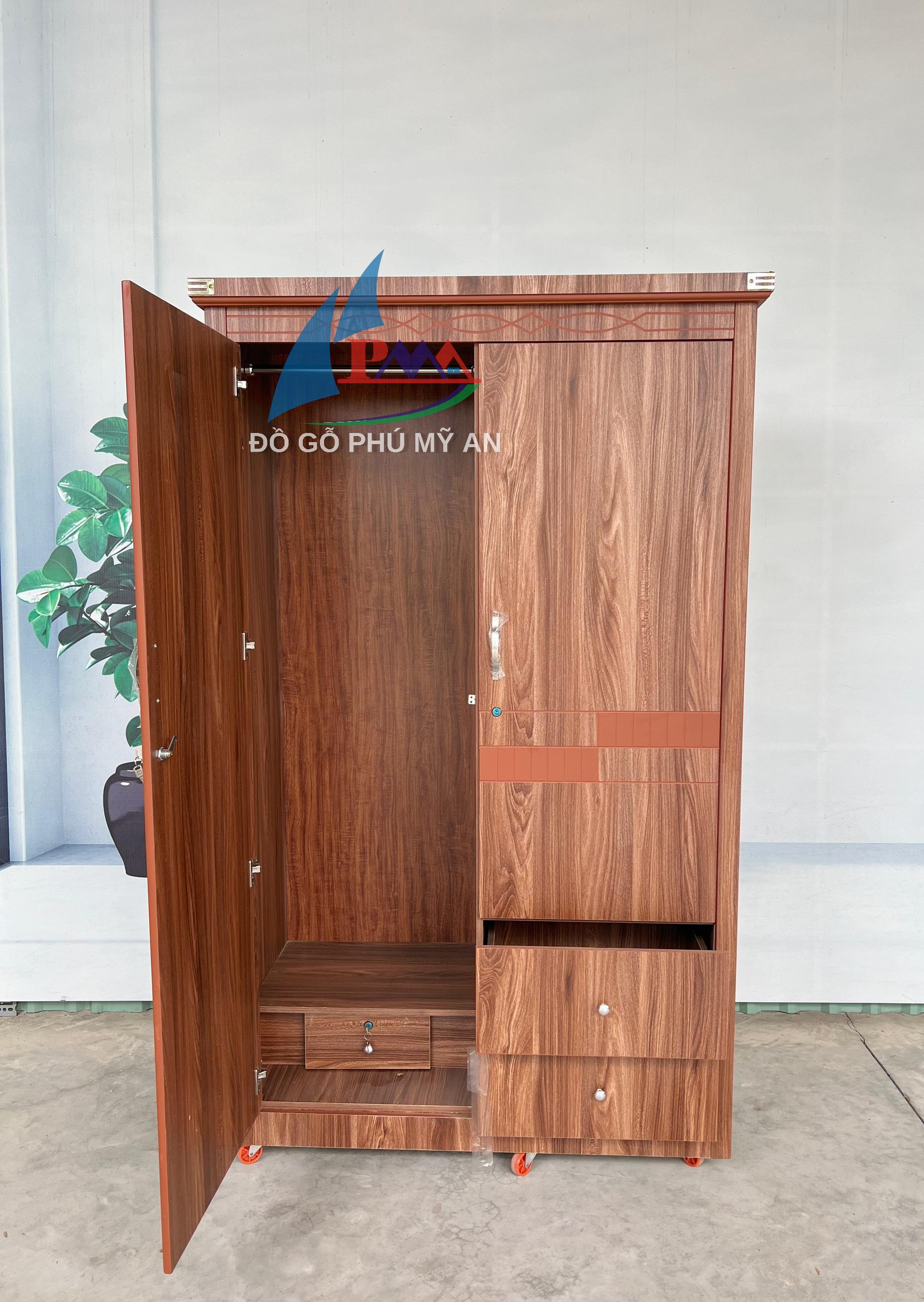 Alternative view of Tủ áo melamine cao cấp 1m2