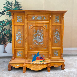 Tủ thờ căm xe 6 chân cẩn