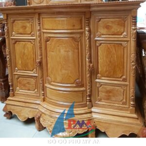 Tủ thờ gỗ gõ 1m8 trơn hậu gõ