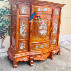 Alternative view of Tủ thờ tràm 6 chân cẩn