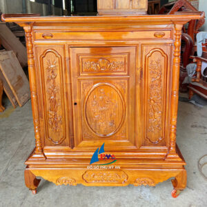 Tủ thờ tràm phẳng 1m27