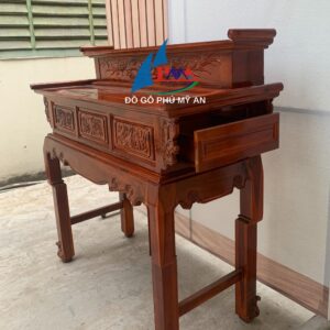 Alternative view of Bàn cúng gỗ tràm tầng chân cong 1m53