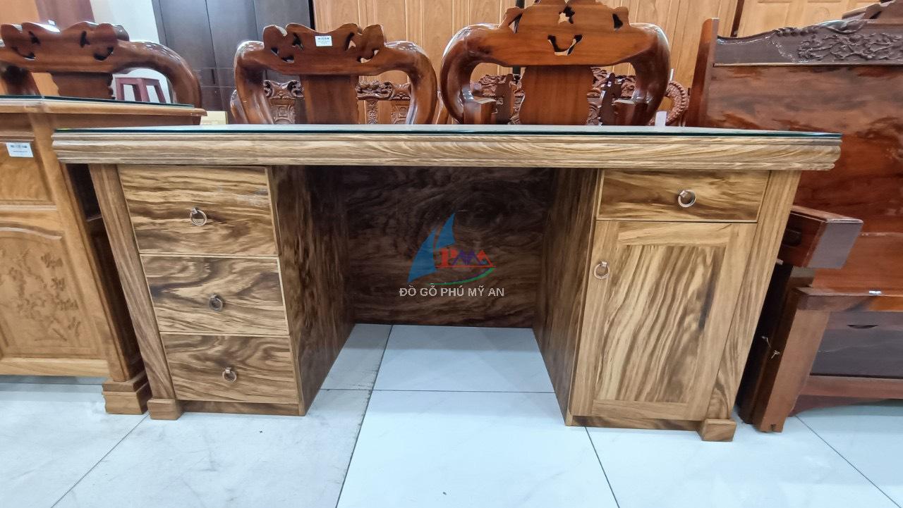 Alternative view of Bàn làm việc gỗ hương xám 1m4