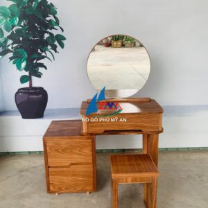 Bàn phấn hương xám 1m không có đèn led