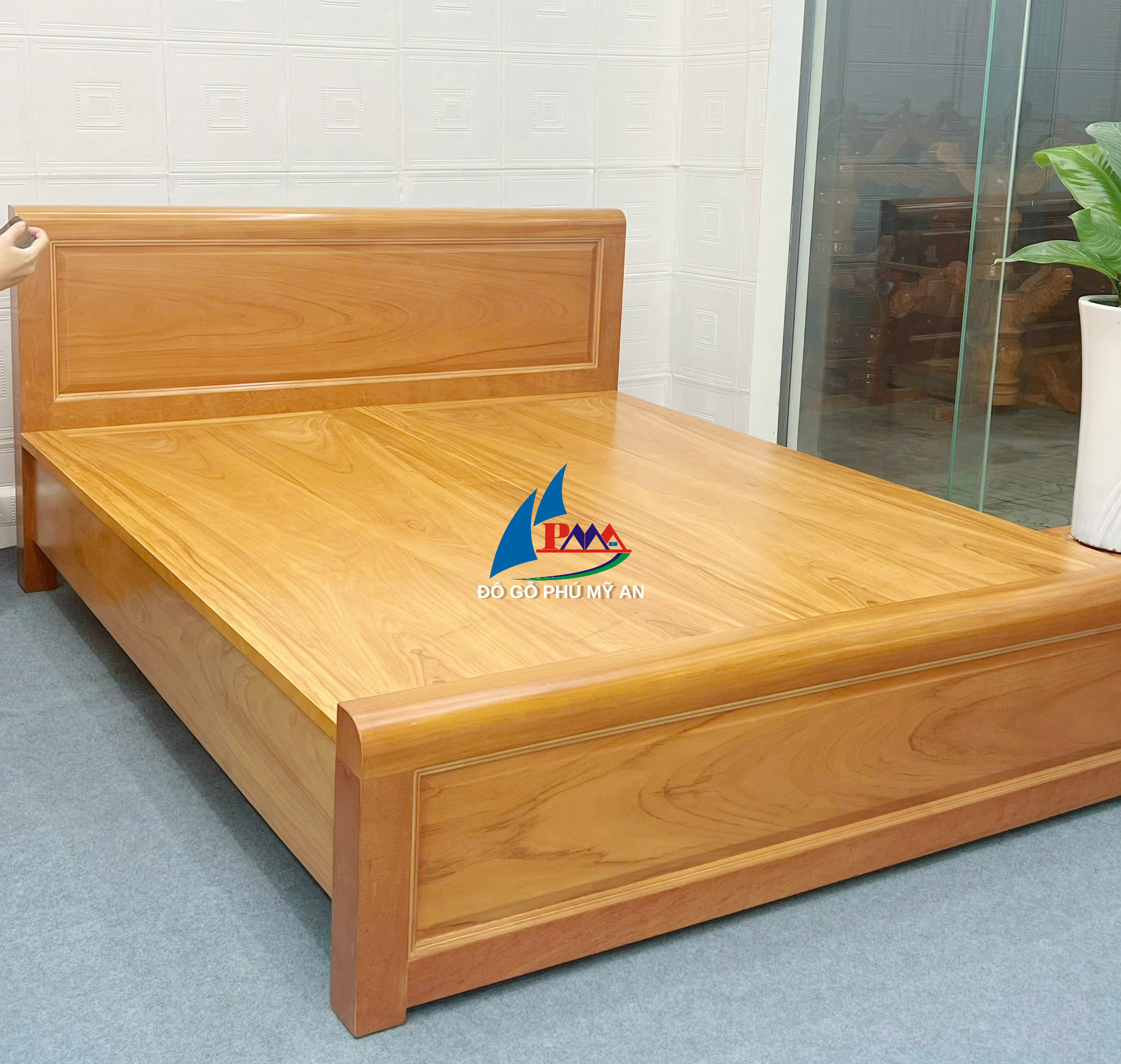 Alternative view of Giường gõ verneer