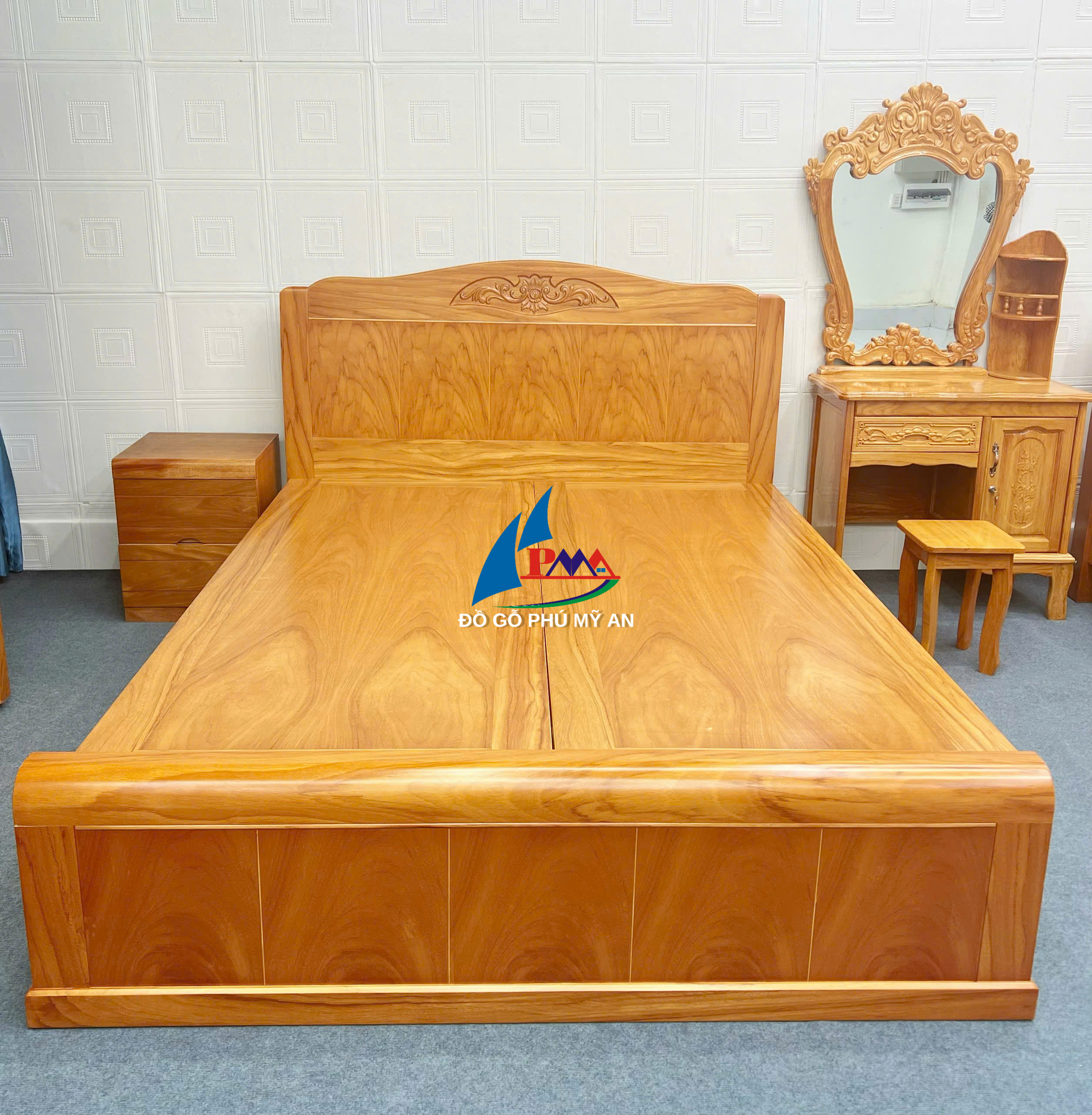 Giường gõ vòm phản 1m6