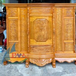 Alternative view of Tủ thờ căm xe chạm 1m8