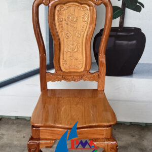 Alternative view of Bàn ăn căm xe oval lớn 8 ghế trụ sư tử
