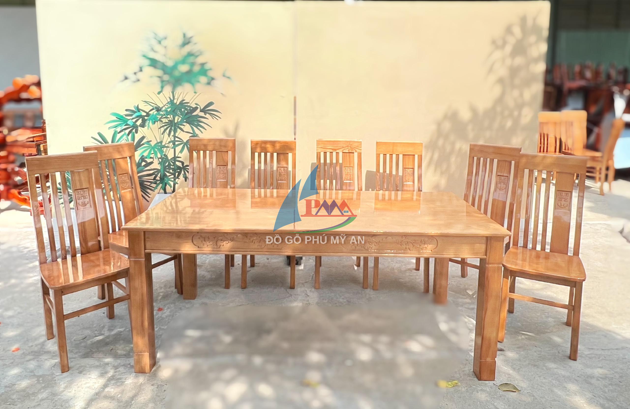 Alternative view of Bàn ăn sồi 8 ghế thọ