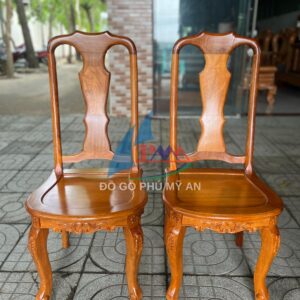 Alternative view of Bàn ăn căm xe bánh tây 8 ghế hoa mai