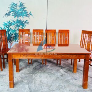 Bàn ăn sồi 8 ghế thọ
