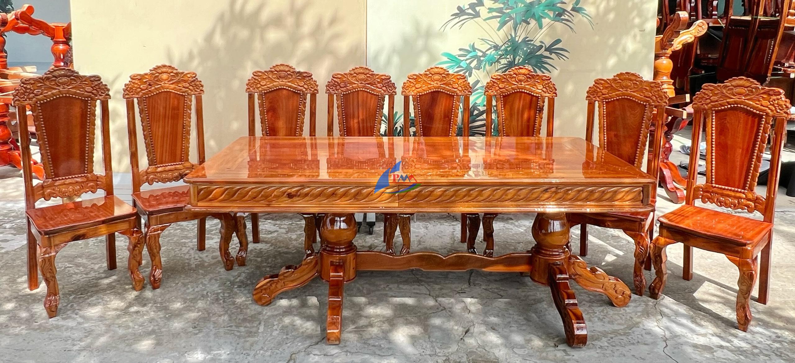 Bàn ăn gỗ giá rẻ &#8211; Bàn ăn gỗ Tràm có tốt không? 
