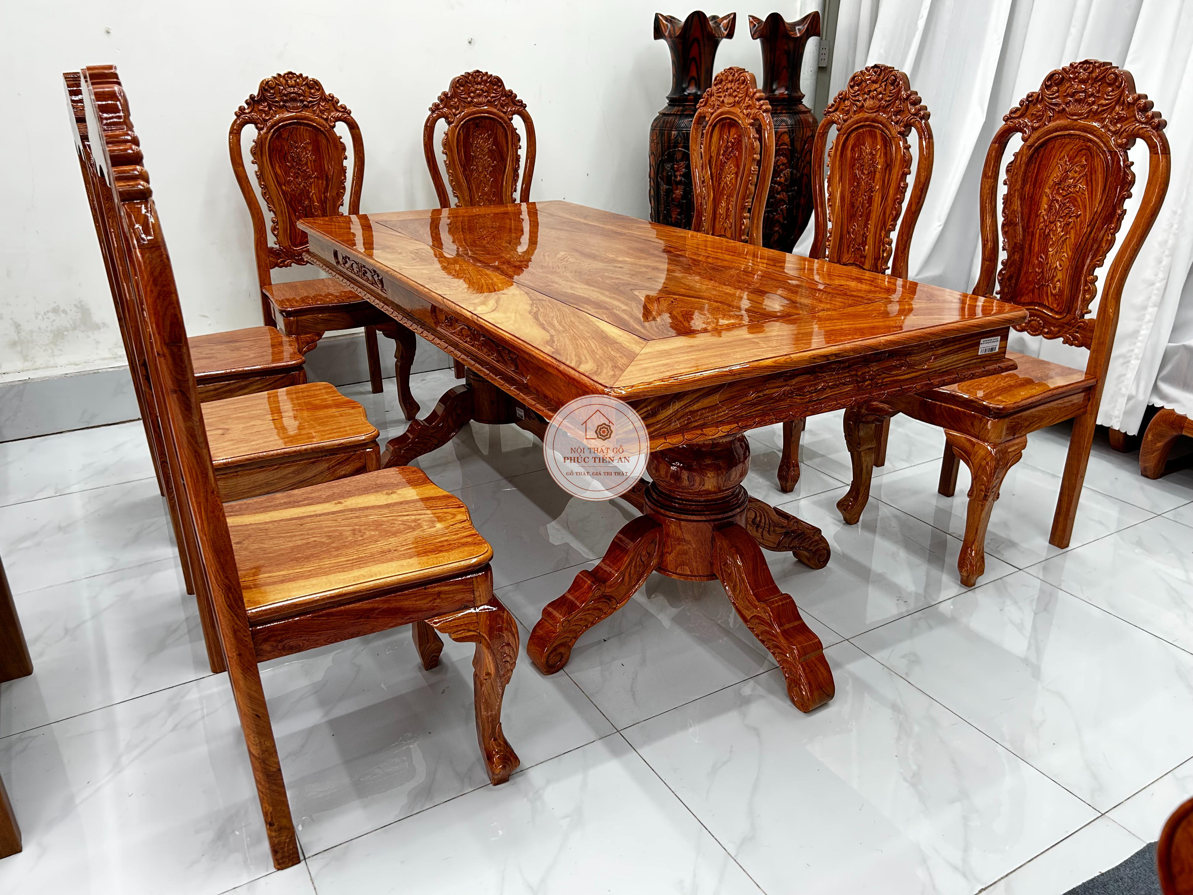 Nên Chọn Bàn Ăn Gỗ Gõ Hay Bàn Ăn Gỗ Hương Đá Cho Phòng Ăn Sang Trọng?