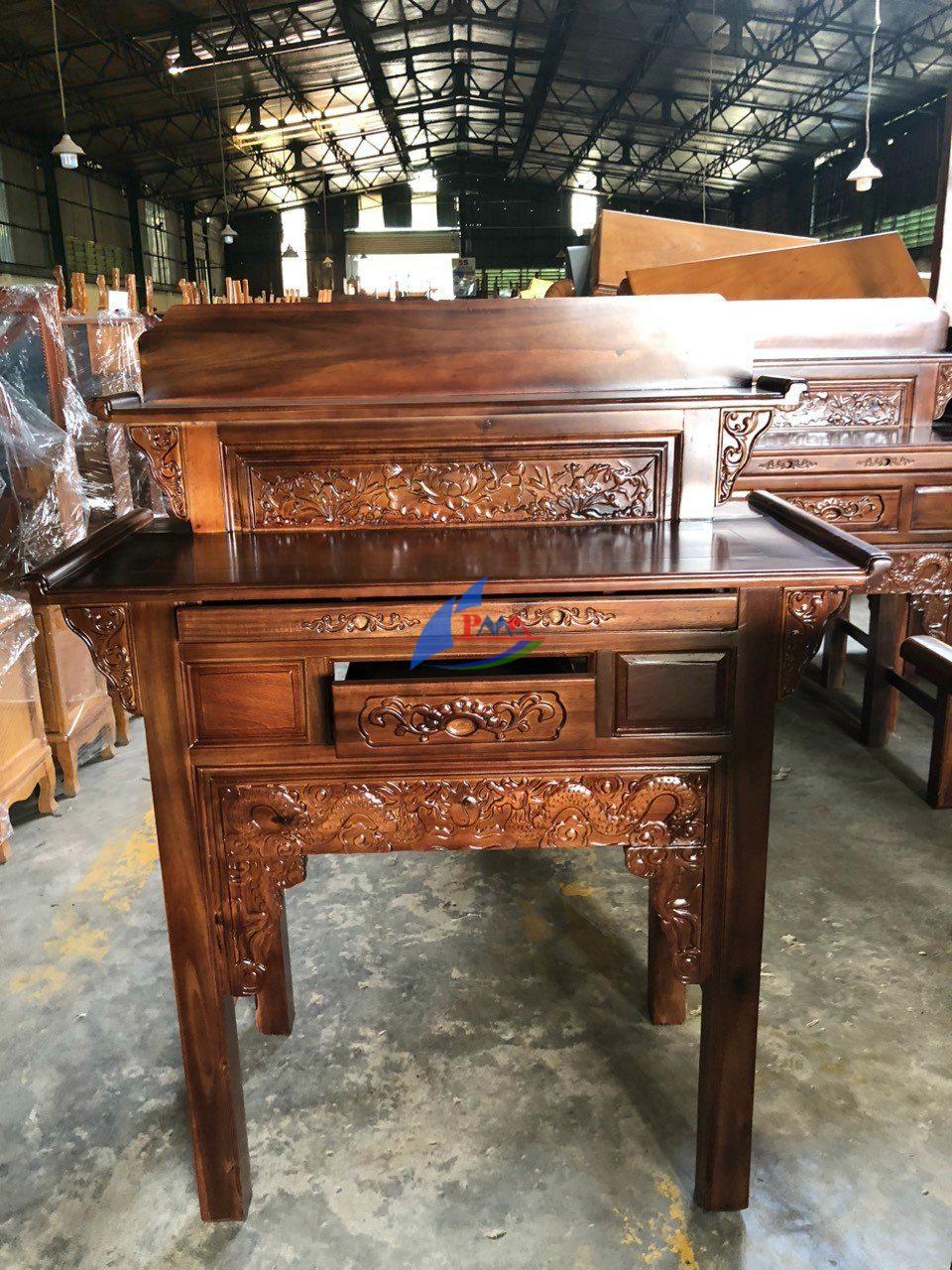 Bàn thờ gỗ đẹp: Những mẫu án gian, bàn cúng truyền thống và hiện đại tinh tế, chuẩn phong thủy gia đình Việt đang được ưa chuộng