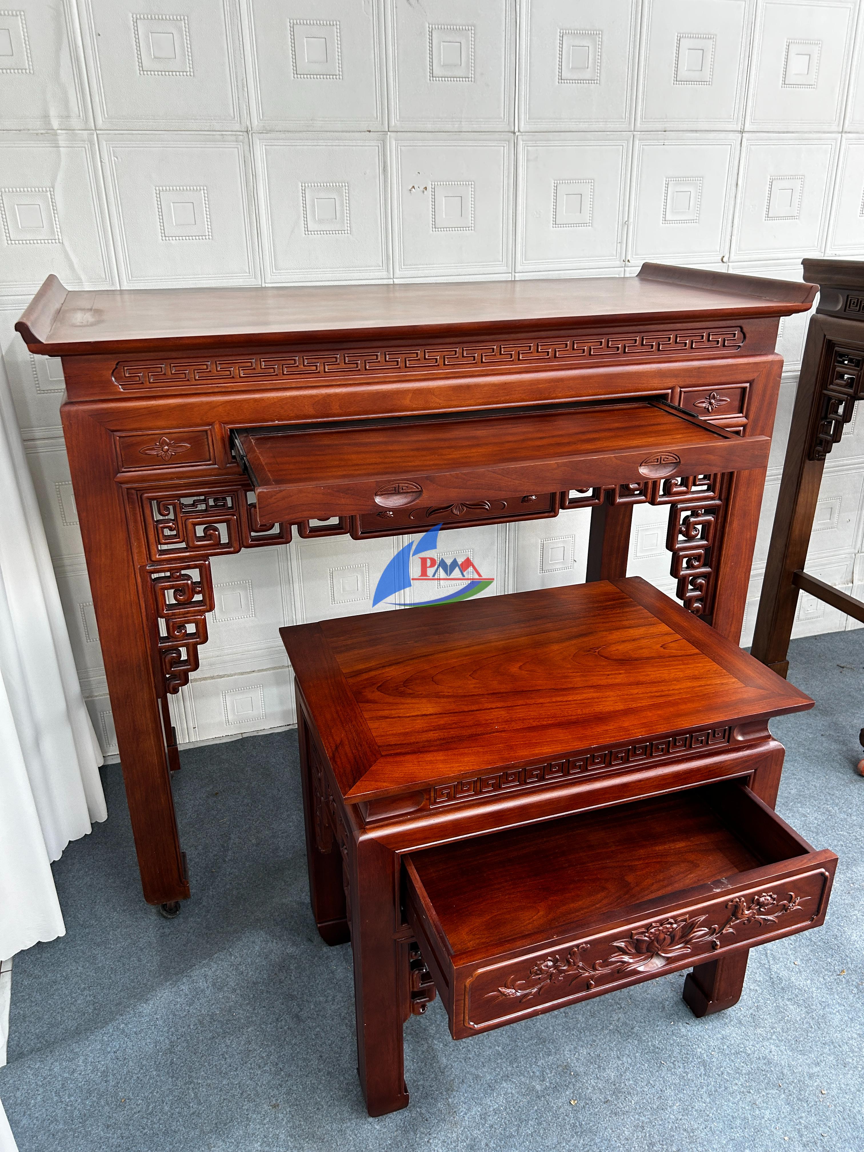 Bàn thờ gỗ đẹp: Những mẫu án gian, bàn cúng truyền thống và hiện đại tinh tế, chuẩn phong thủy gia đình Việt đang được ưa chuộng