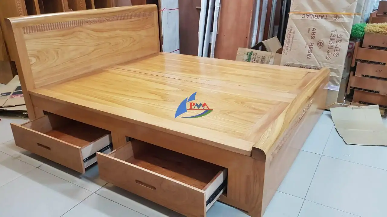 Giường Gỗ Có Ngăn Kéo Giá Tốt – Giải Pháp Lưu Trữ Tiện Lợi