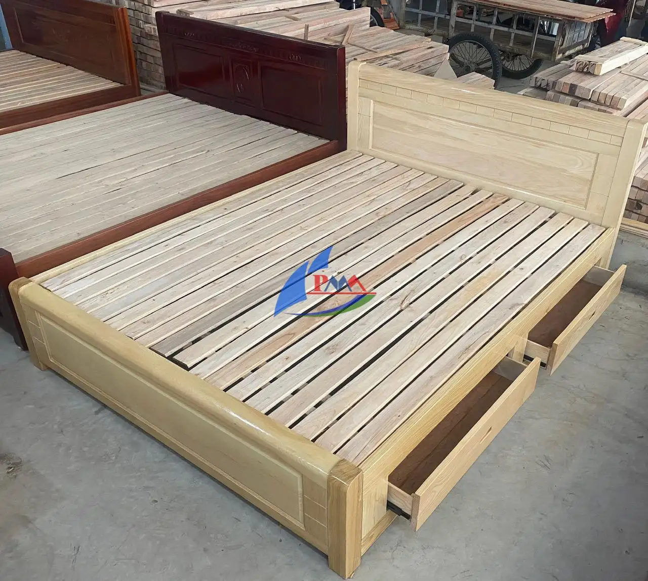 Giường Gỗ Có Ngăn Kéo Giá Tốt – Giải Pháp Lưu Trữ Tiện Lợi