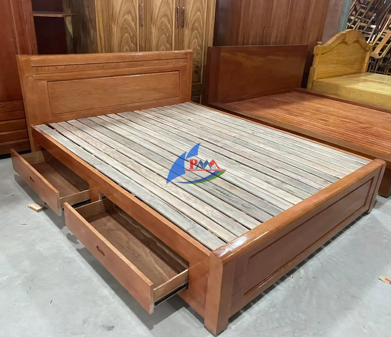 Giường Gỗ Có Ngăn Kéo Giá Tốt – Giải Pháp Lưu Trữ Tiện Lợi