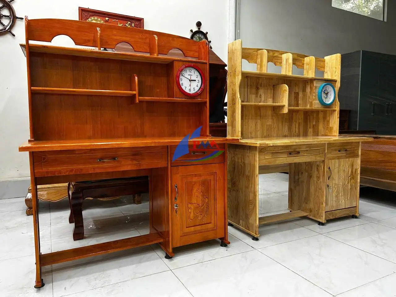 Mẫu Bàn Học Sinh Gỗ Tự Nhiên Đẹp Được Phụ Huynh Ưa Chuộng