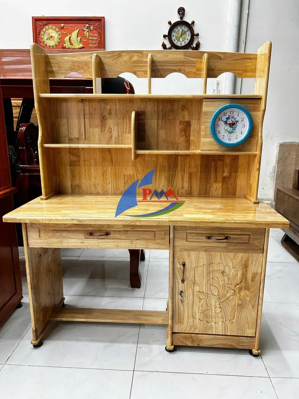Mẫu Bàn Học Sinh Gỗ Tự Nhiên Đẹp Được Phụ Huynh Ưa Chuộng