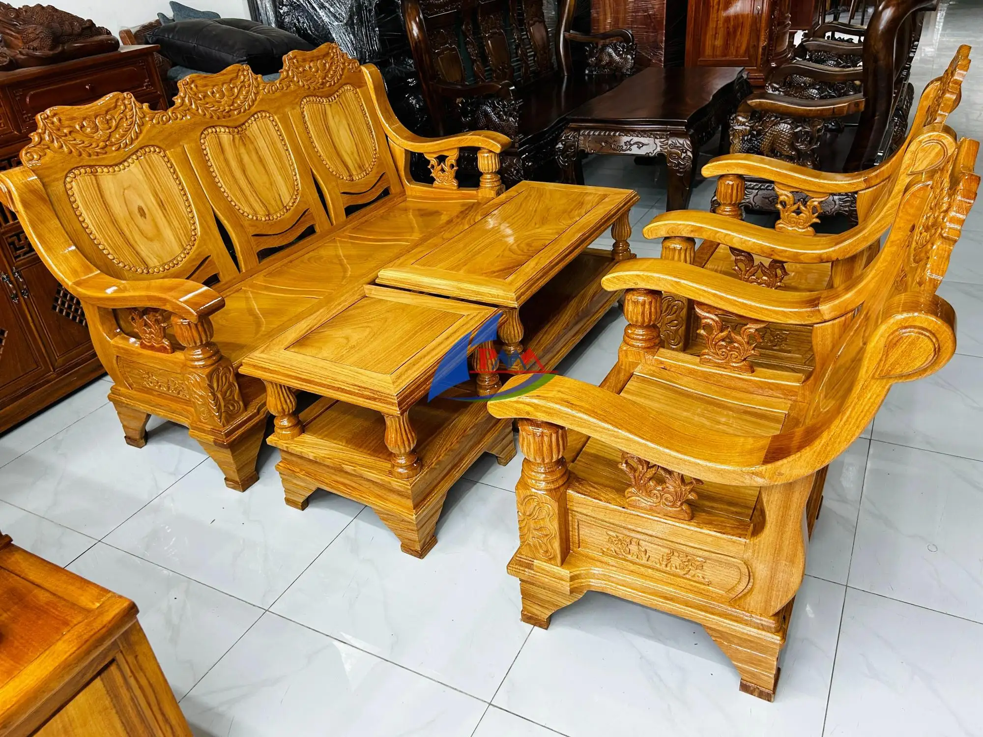 Alternative view of Salon gỗ - Gõ Thùng tựa tim 5 món chuẩn chất lượng
