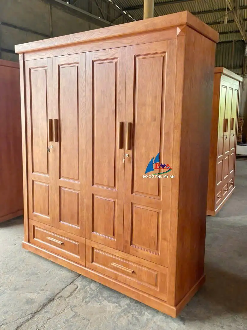 Tủ 4 Cánh Gỗ – Vừa Đẹp Vừa Tiện Dụng Cho Không Gian Sống